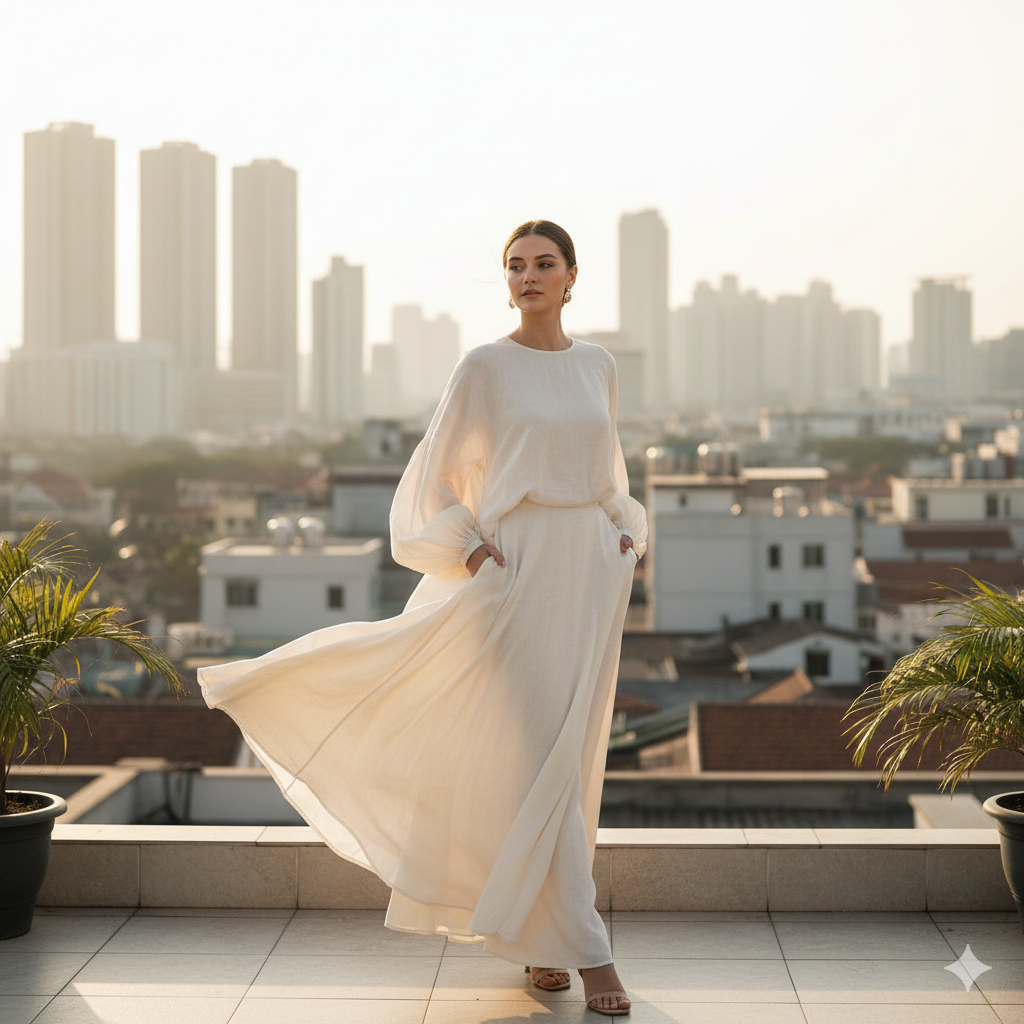 Panduan Memilih Pakaian Modest Fashion untuk Cuaca Tropis Asia.
